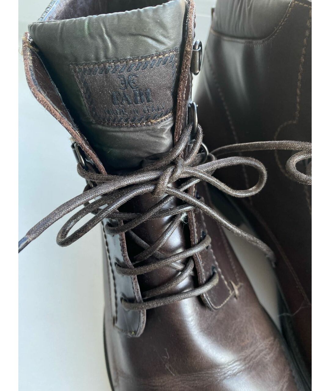 FABI Коричневые кожаные высокие ботинки, фото 4