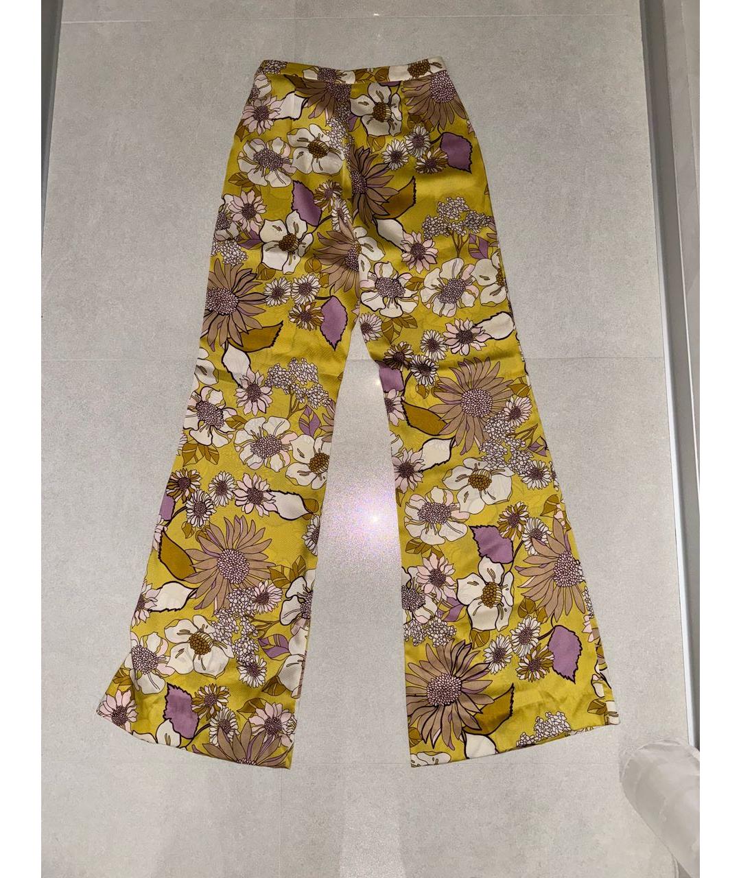 SANDRO Мульти полиэстеровые брюки широкие, фото 2