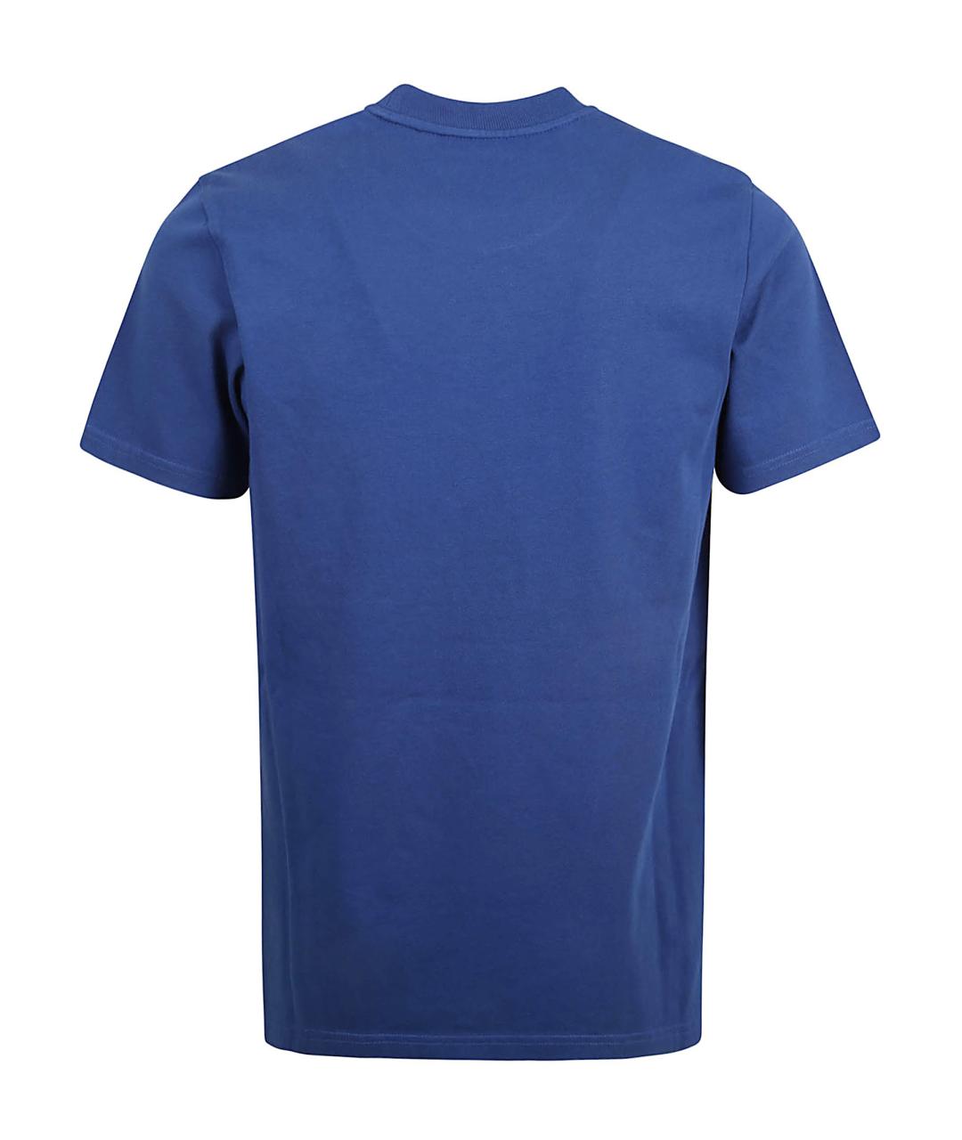 MONCLER Синяя хлопковая футболка, фото 3