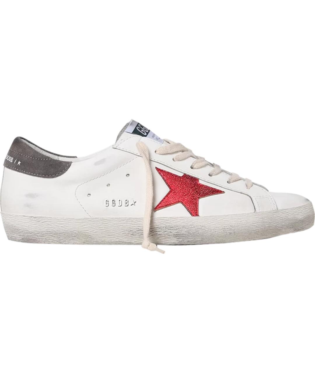 GOLDEN GOOSE DELUXE BRAND Белые кожаные кроссовки, фото 1