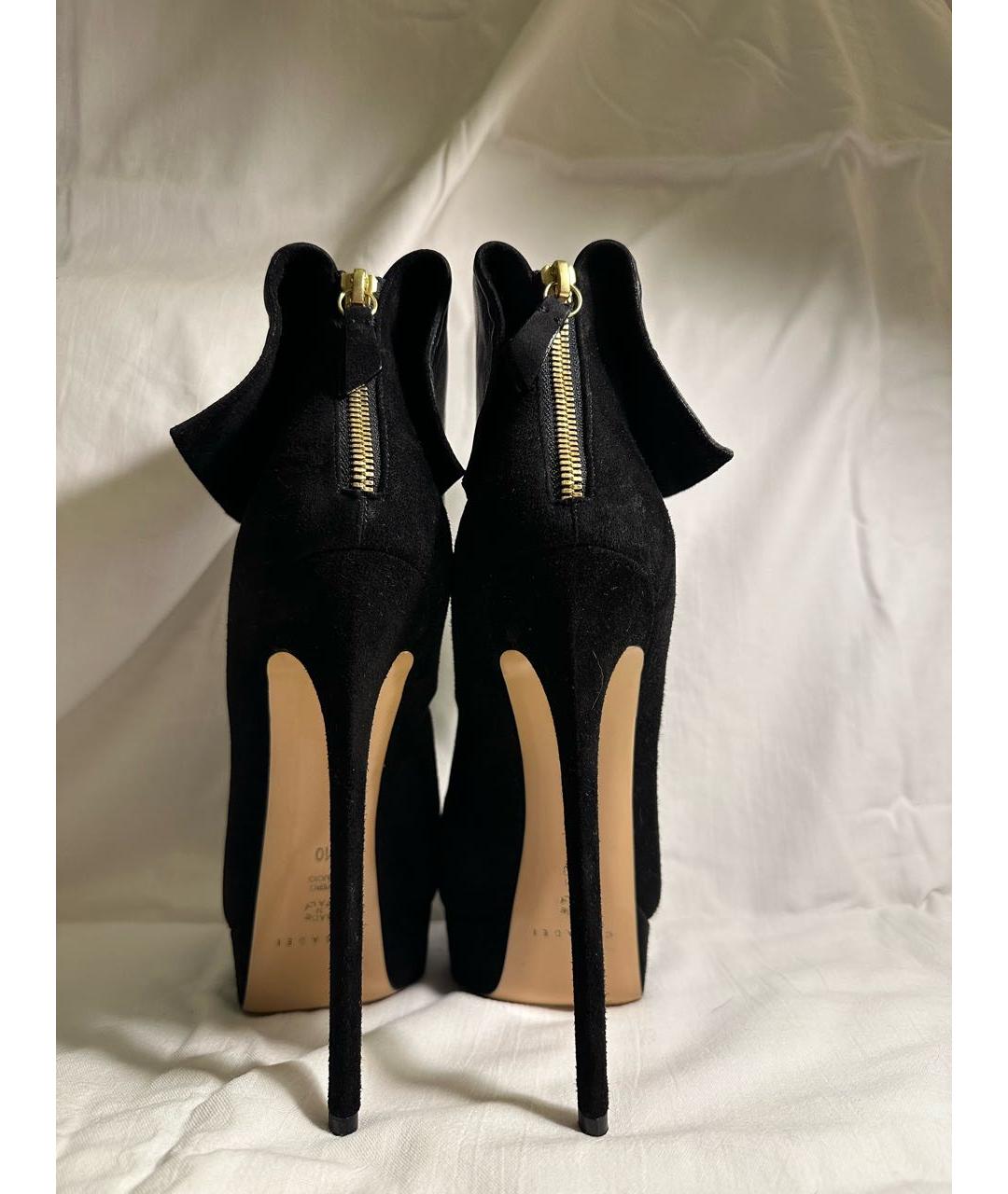 CASADEI Черные замшевые ботфорты, фото 4