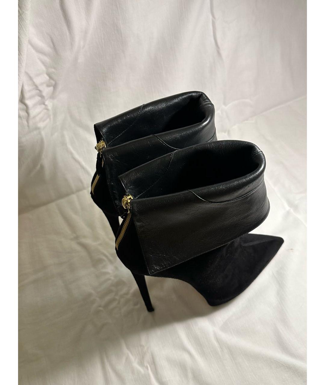 CASADEI Черные замшевые ботфорты, фото 3