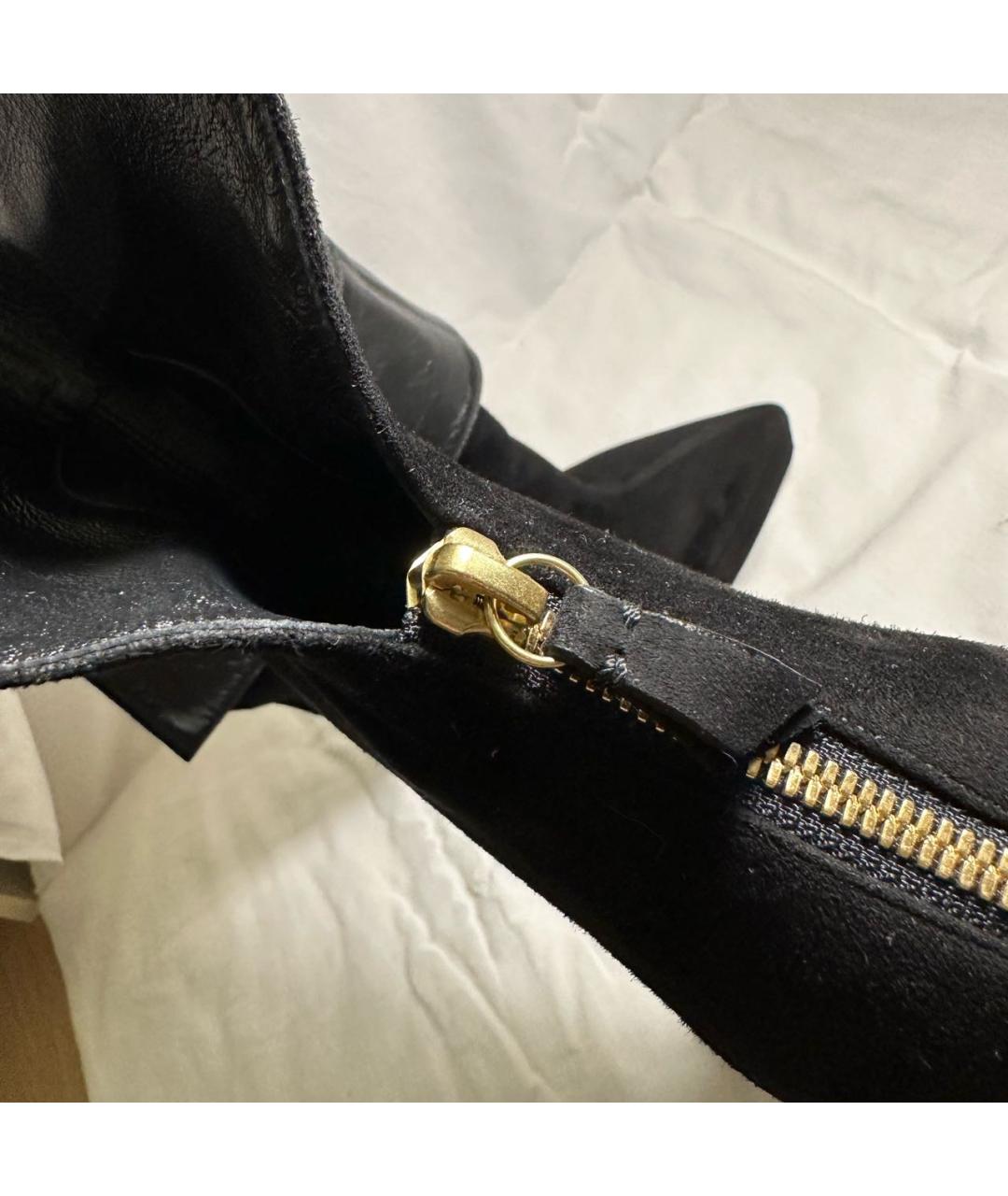 CASADEI Черные замшевые ботфорты, фото 6