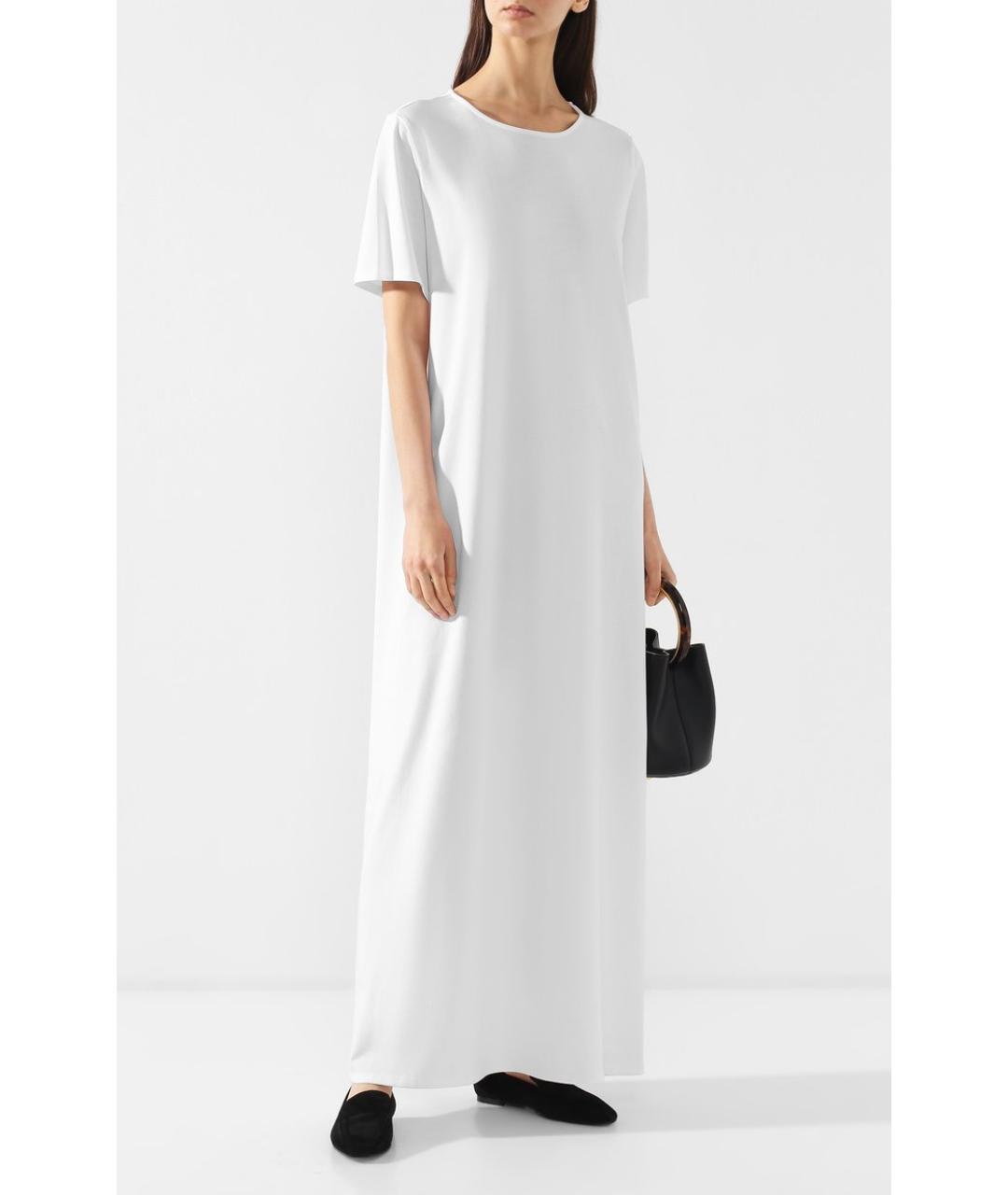 THE ROW Белое хлопковое повседневное платье, фото 2