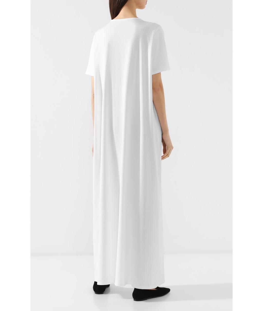 THE ROW Белое хлопковое повседневное платье, фото 4