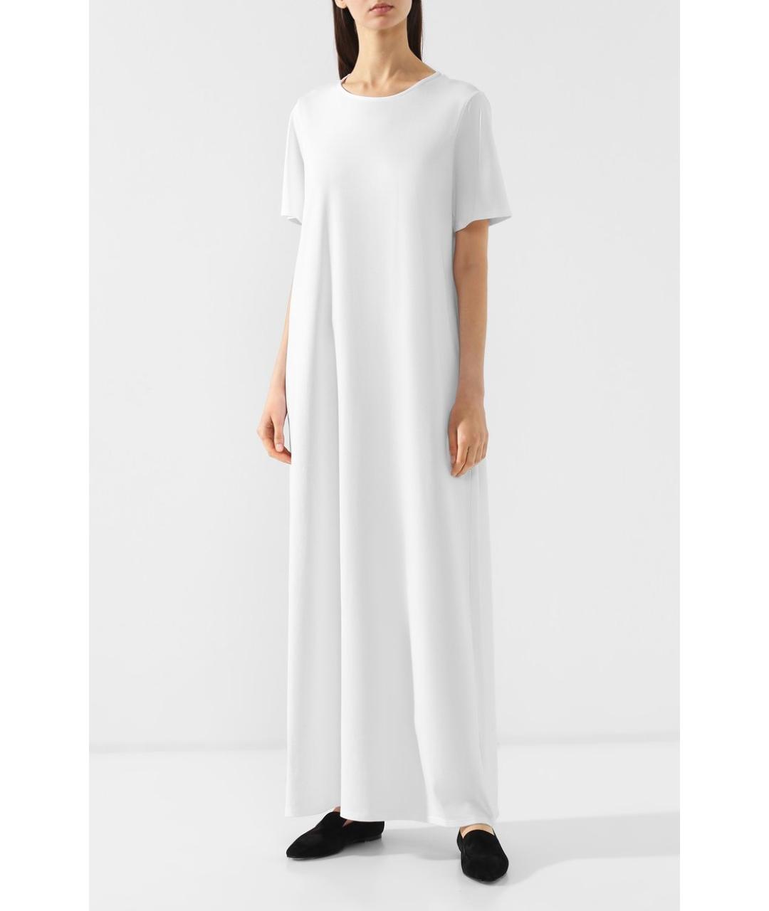 THE ROW Белое хлопковое повседневное платье, фото 3