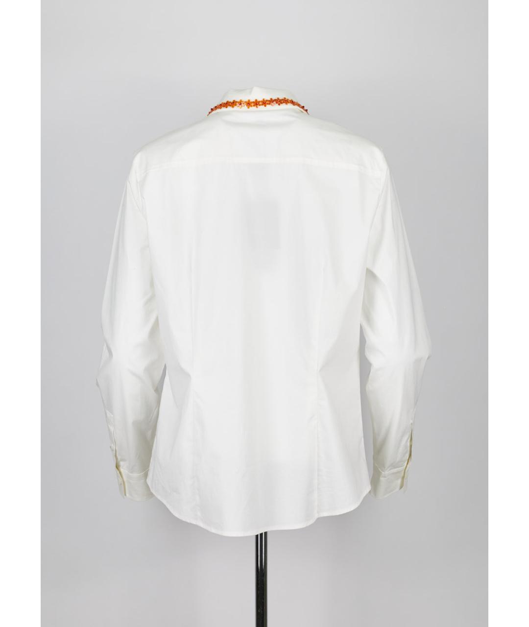 ESCADA Белая хлопко-эластановая рубашка, фото 2