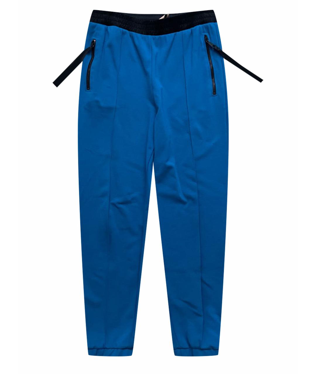 NUDE Синие вискозные брюки узкие, фото 1