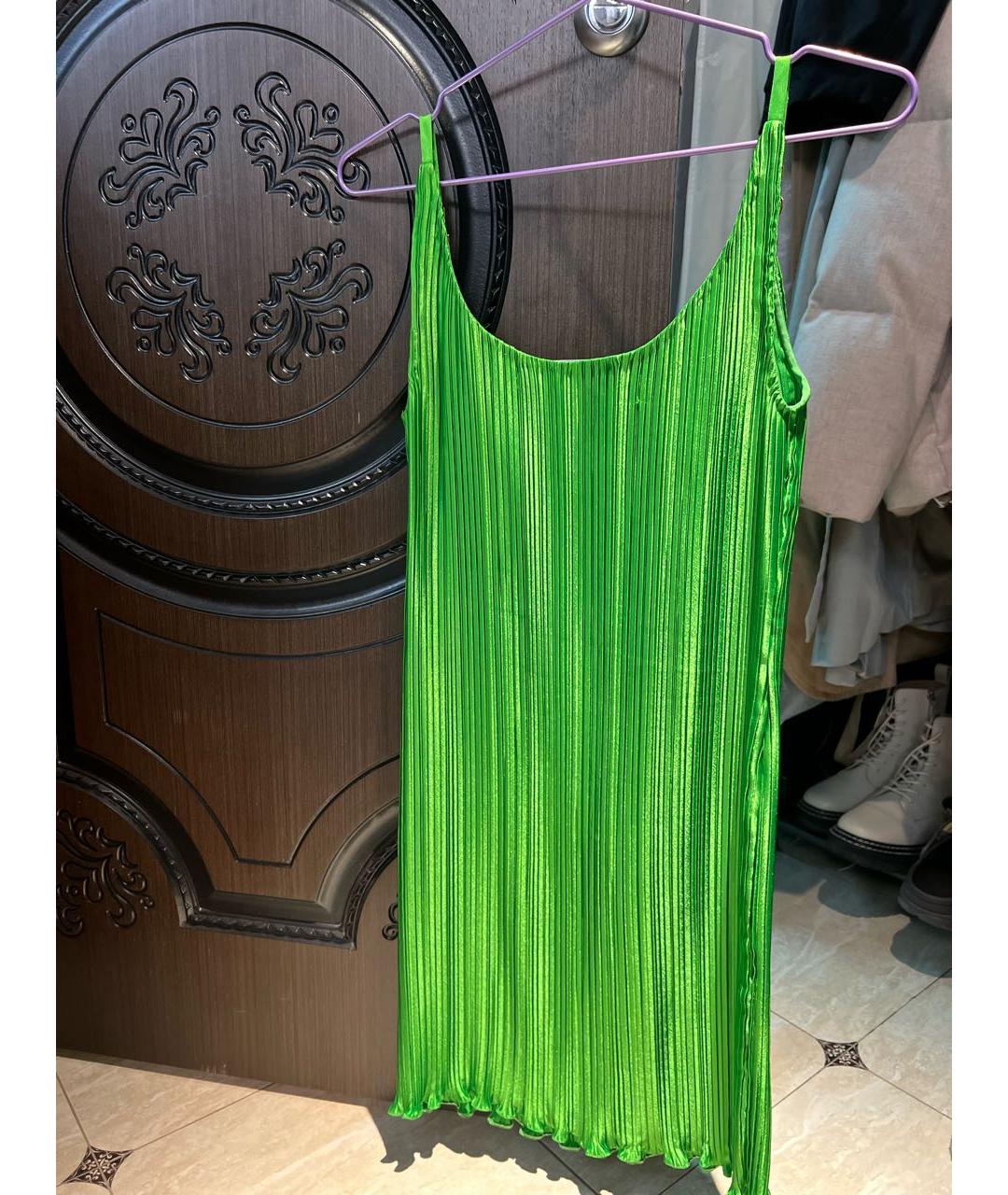 VERSACE Салатовыое полиэстеровое коктейльное платье, фото 2
