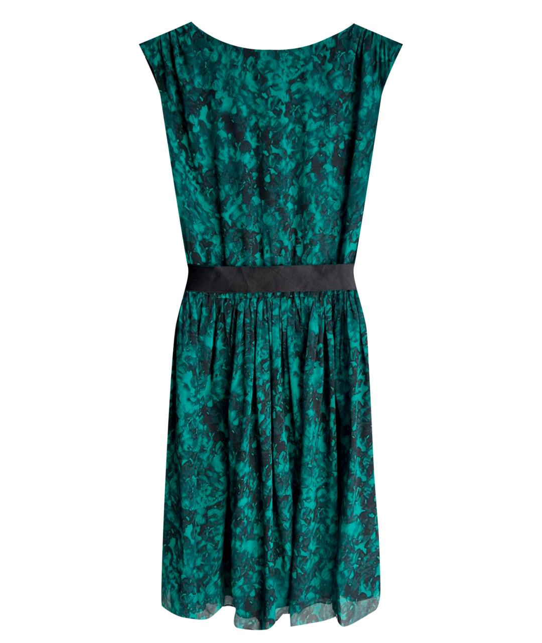 CAROLINA HERRERA Зеленые шелковое повседневное платье, фото 1