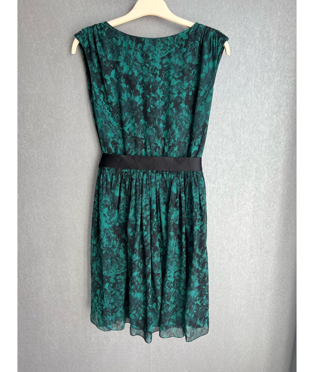 CAROLINA HERRERA Зеленые шелковое повседневное платье, фото 8