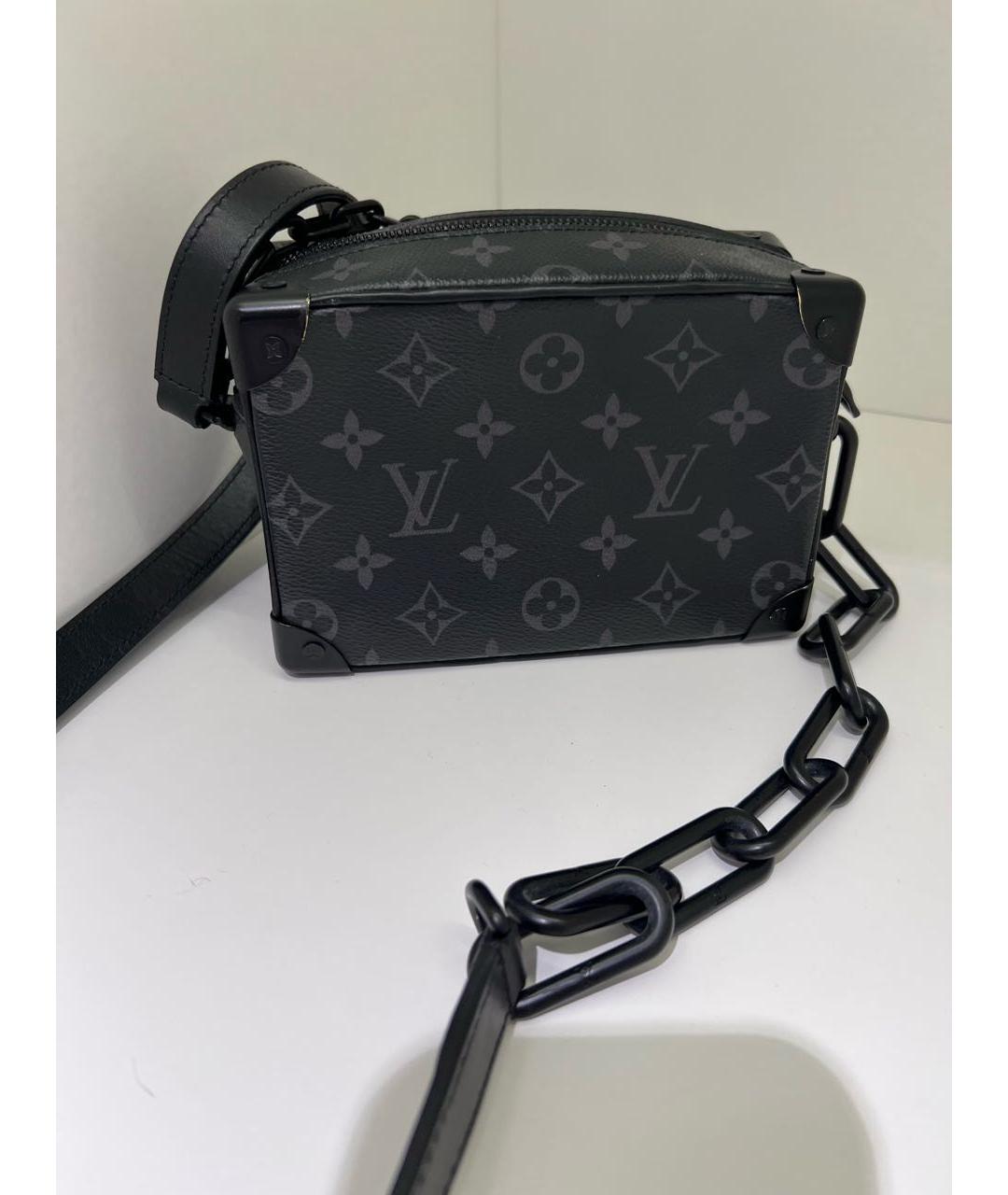 LOUIS VUITTON PRE-OWNED Черная сумка через плечо, фото 3