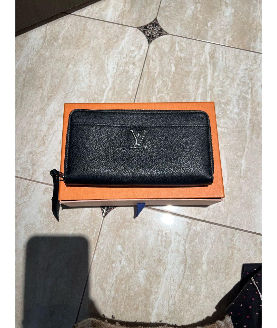 LOUIS VUITTON PRE-OWNED Черный кожаный кошелек, фото 5