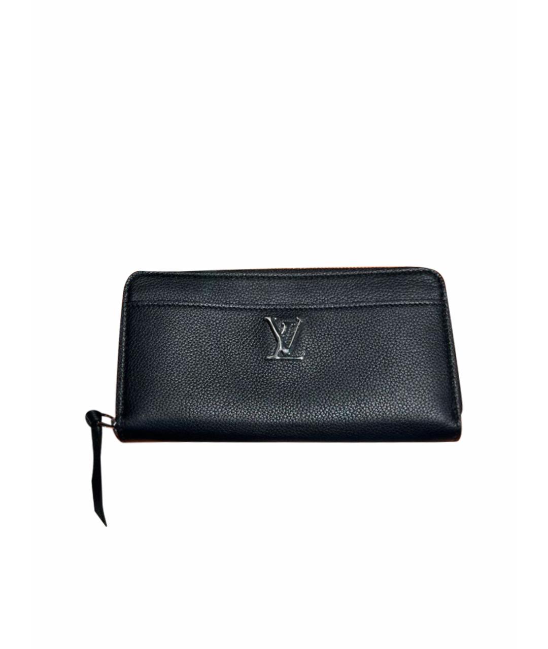 LOUIS VUITTON PRE-OWNED Черный кожаный кошелек, фото 1