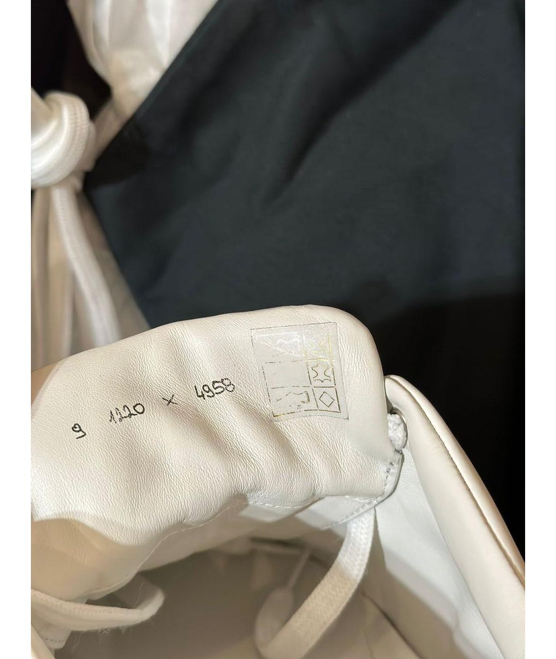 BERLUTI Белые кожаные низкие кроссовки / кеды, фото 5
