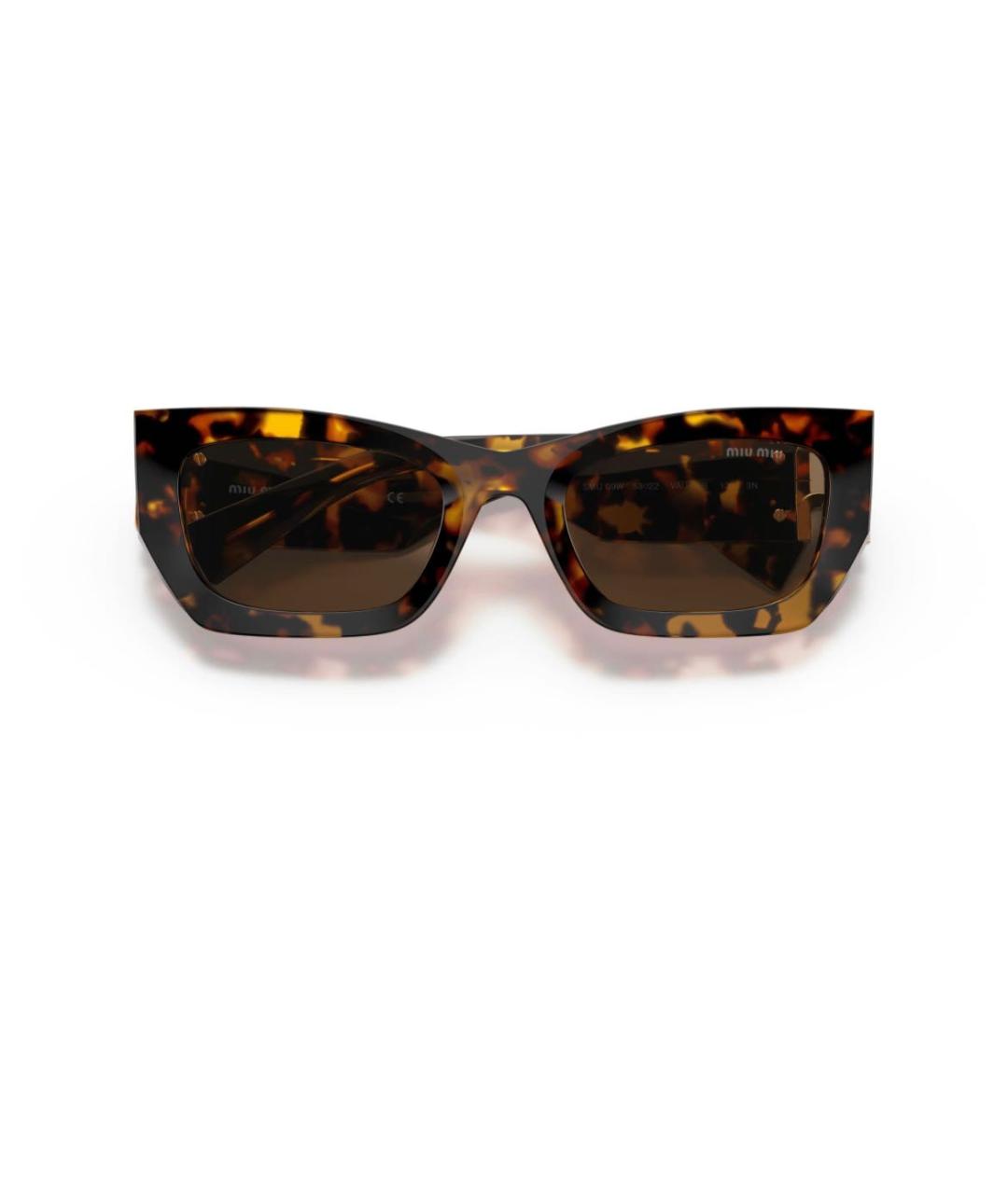 MIU MIU Коричневые солнцезащитные очки, фото 1