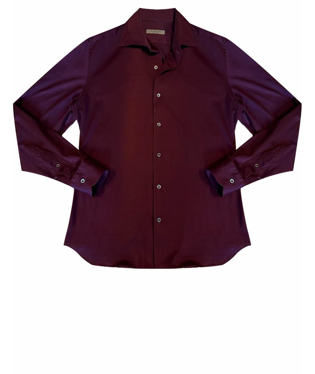 CORNELIANI Бордовая кэжуал рубашка, фото 1