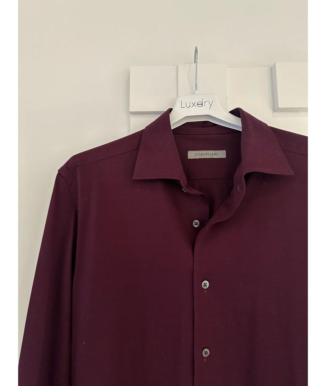 CORNELIANI Бордовая кэжуал рубашка, фото 3
