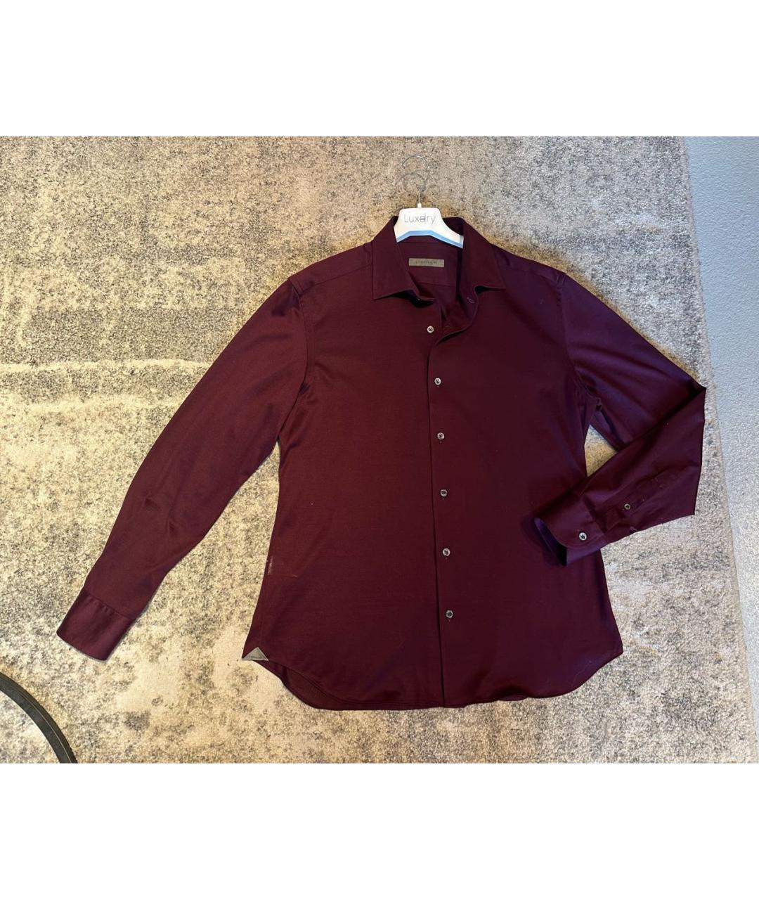 CORNELIANI Бордовая кэжуал рубашка, фото 6