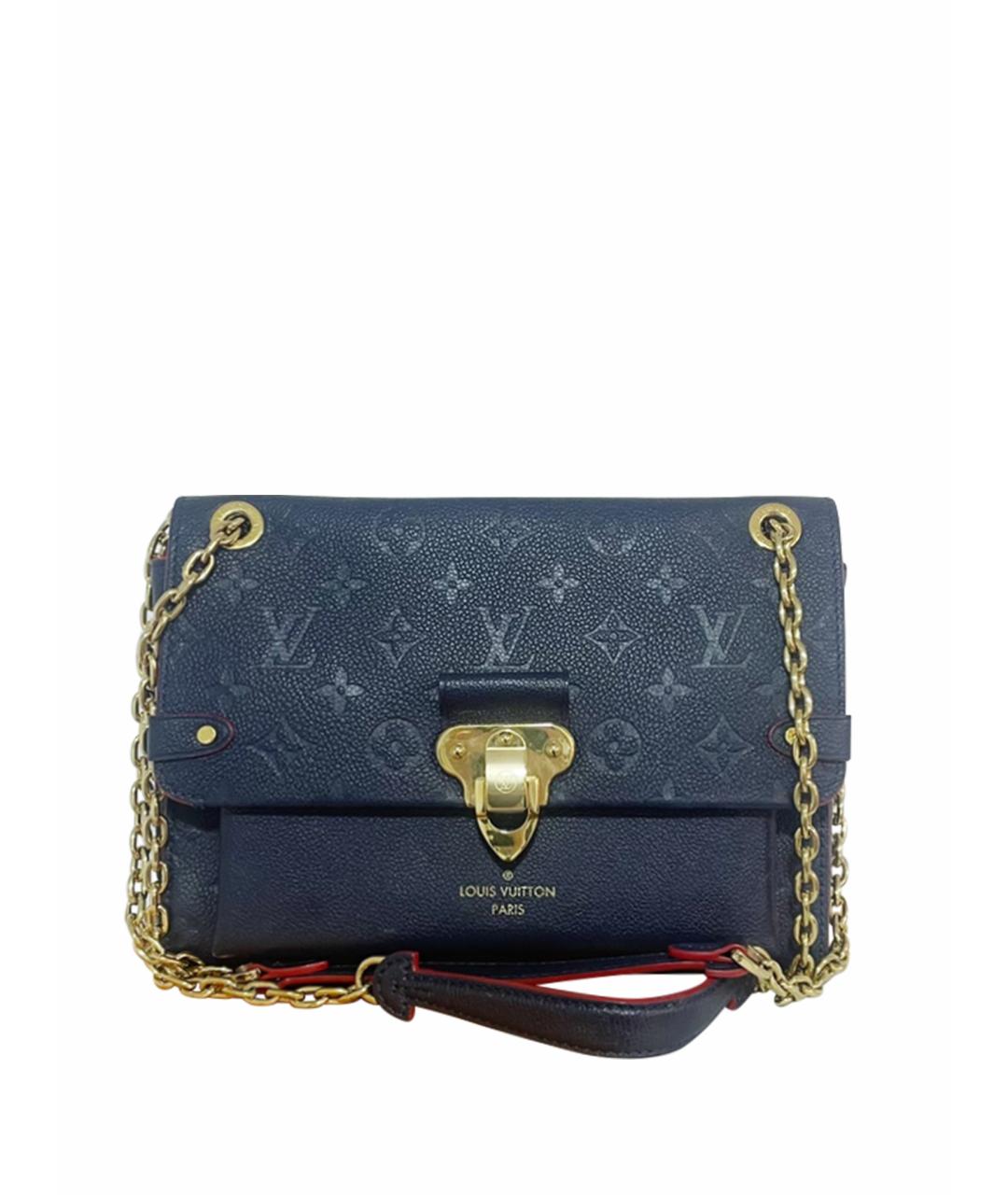 LOUIS VUITTON PRE-OWNED Темно-синяя кожаная сумка через плечо, фото 1