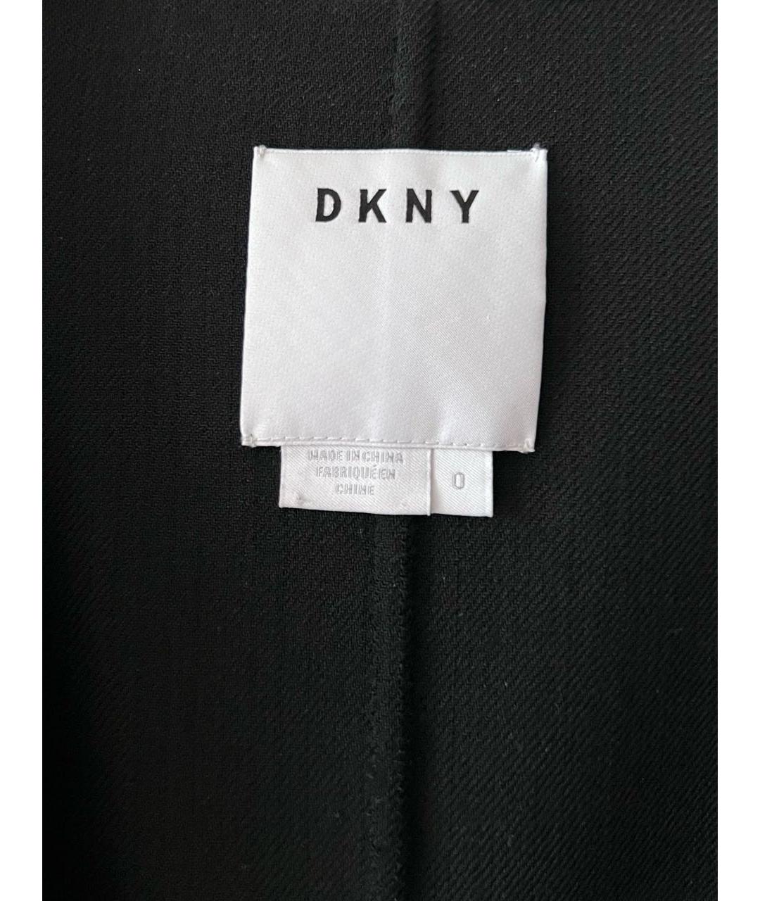 DKNY Черный шерстяной жакет/пиджак, фото 3