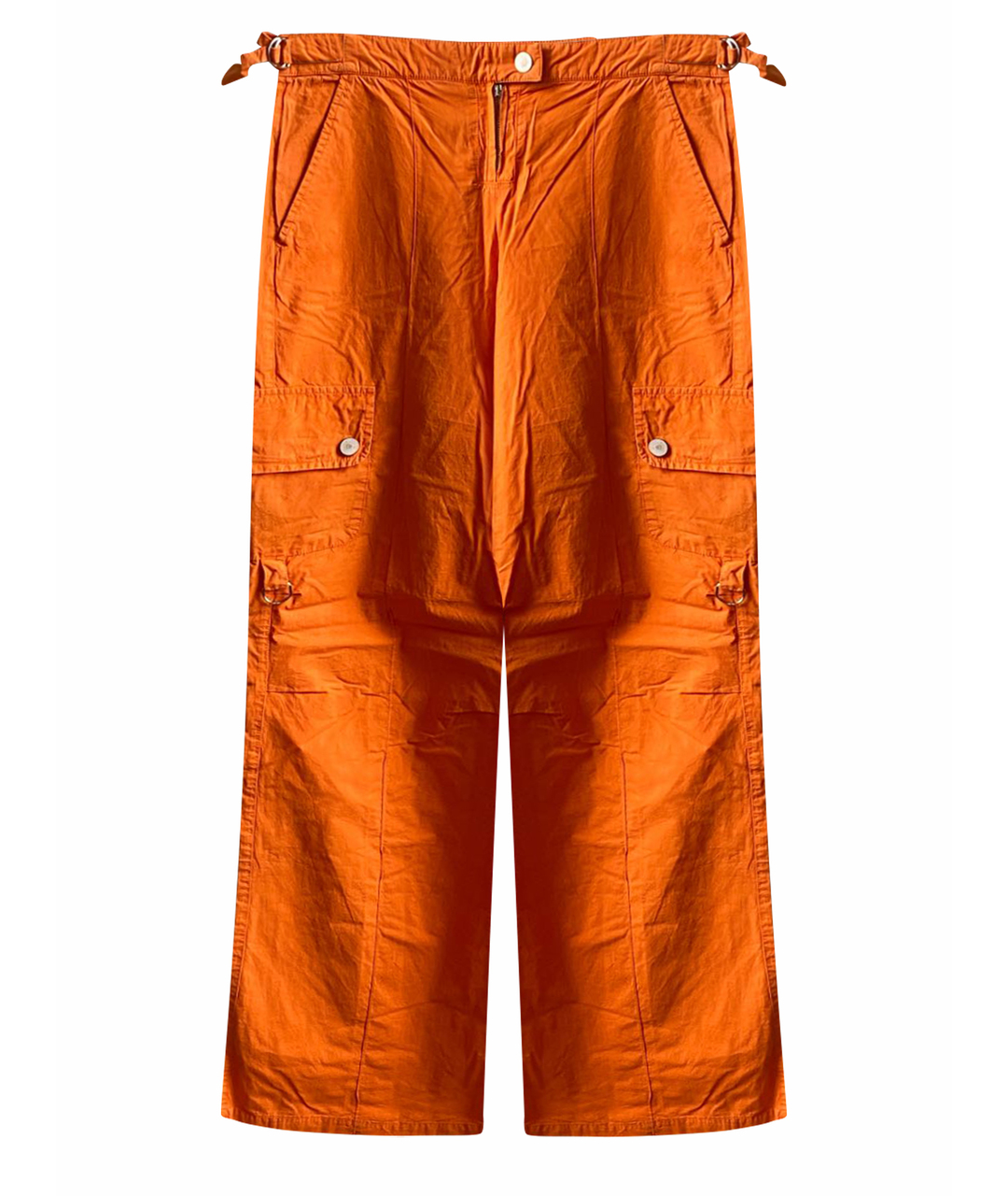 EMANUEL UNGARO Оранжевое хлопковые прямые брюки, фото 1
