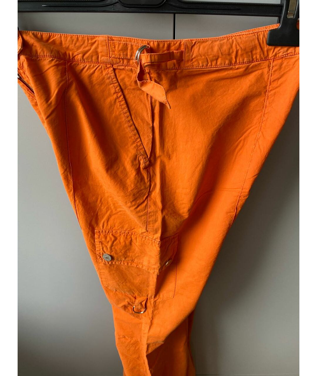 EMANUEL UNGARO Оранжевое хлопковые прямые брюки, фото 4