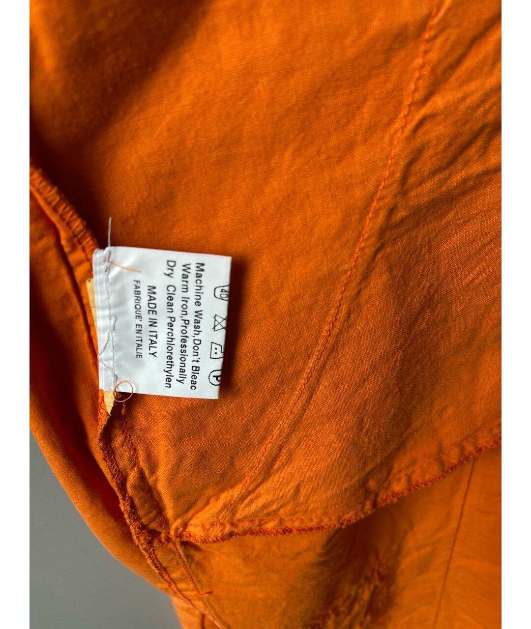 EMANUEL UNGARO Оранжевое хлопковые прямые брюки, фото 5