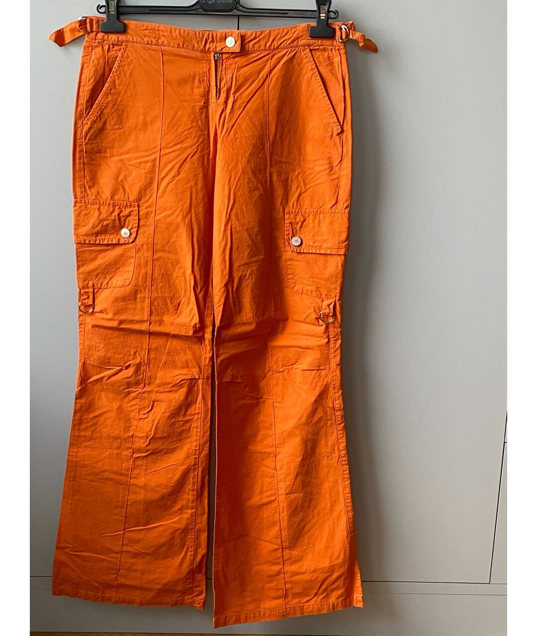 EMANUEL UNGARO Оранжевое хлопковые прямые брюки, фото 7