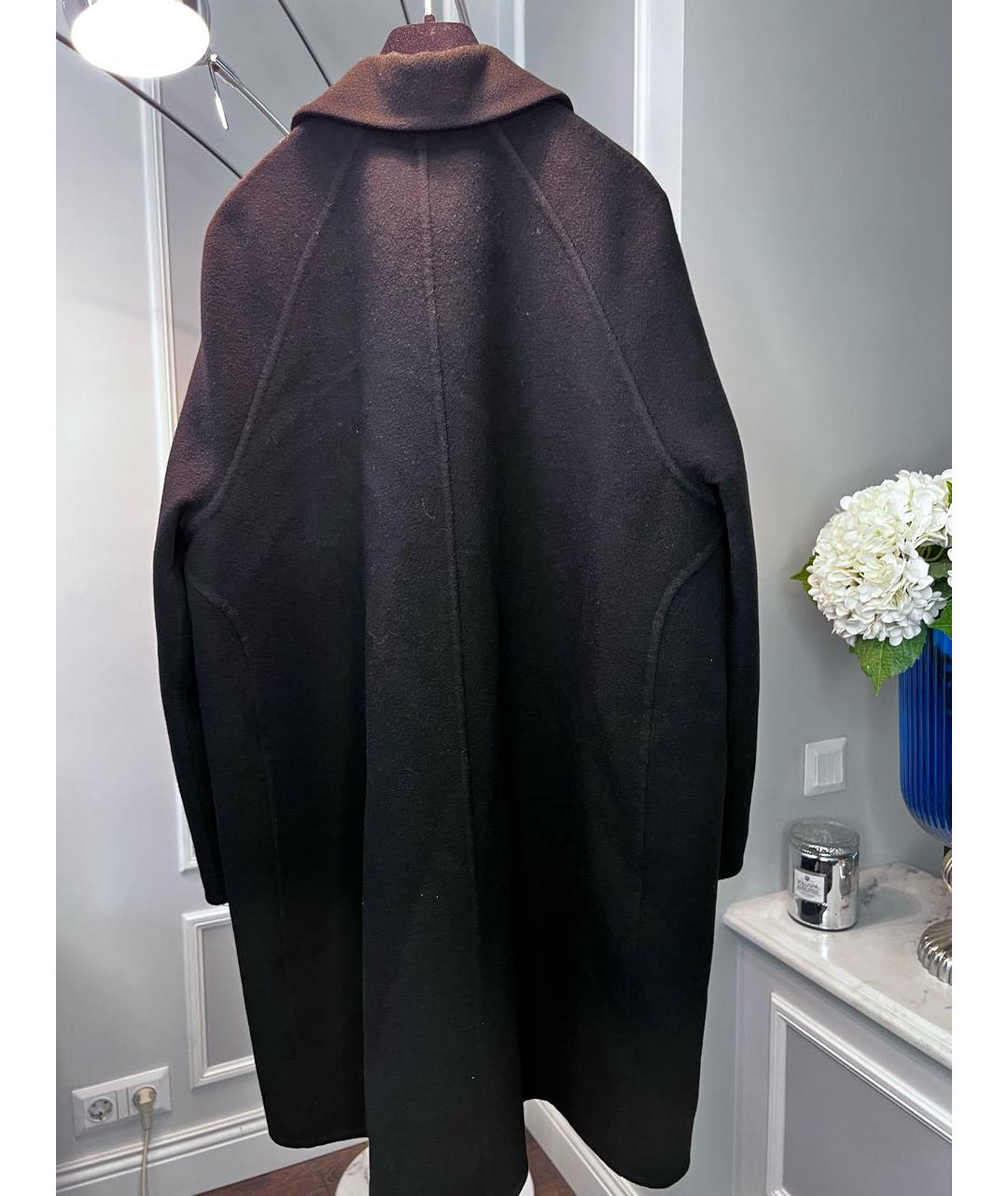 HERMES PRE-OWNED Черное кашемировое пальто, фото 2