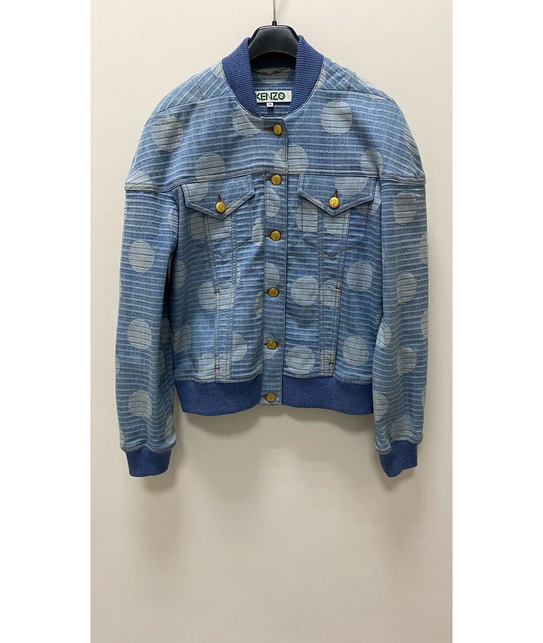 KENZO Синяя хлопковая куртка, фото 9