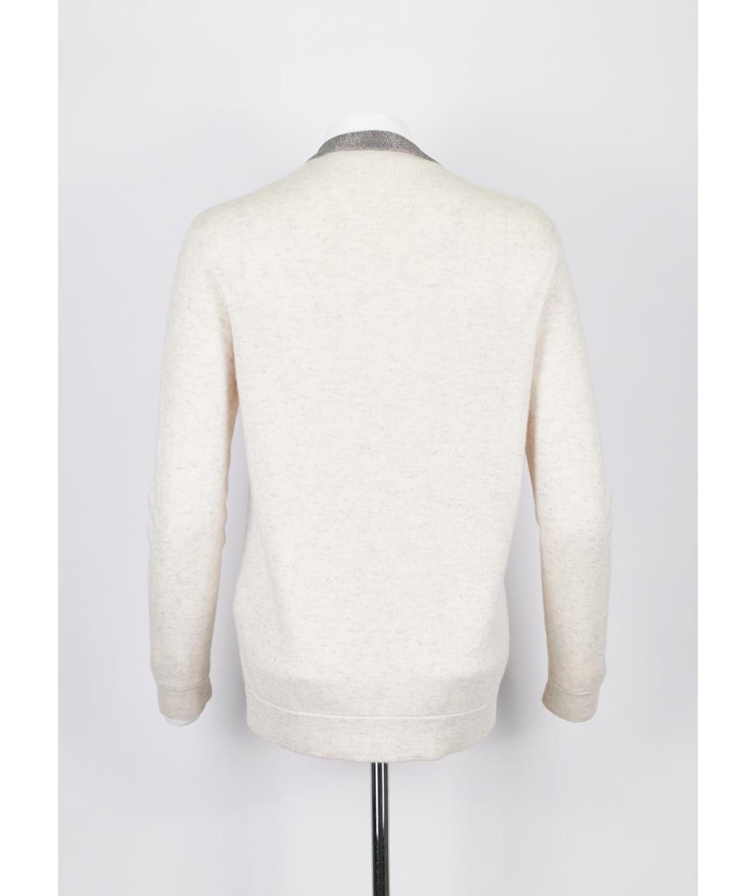 BRUNELLO CUCINELLI Белый кашемировый кардиган, фото 2