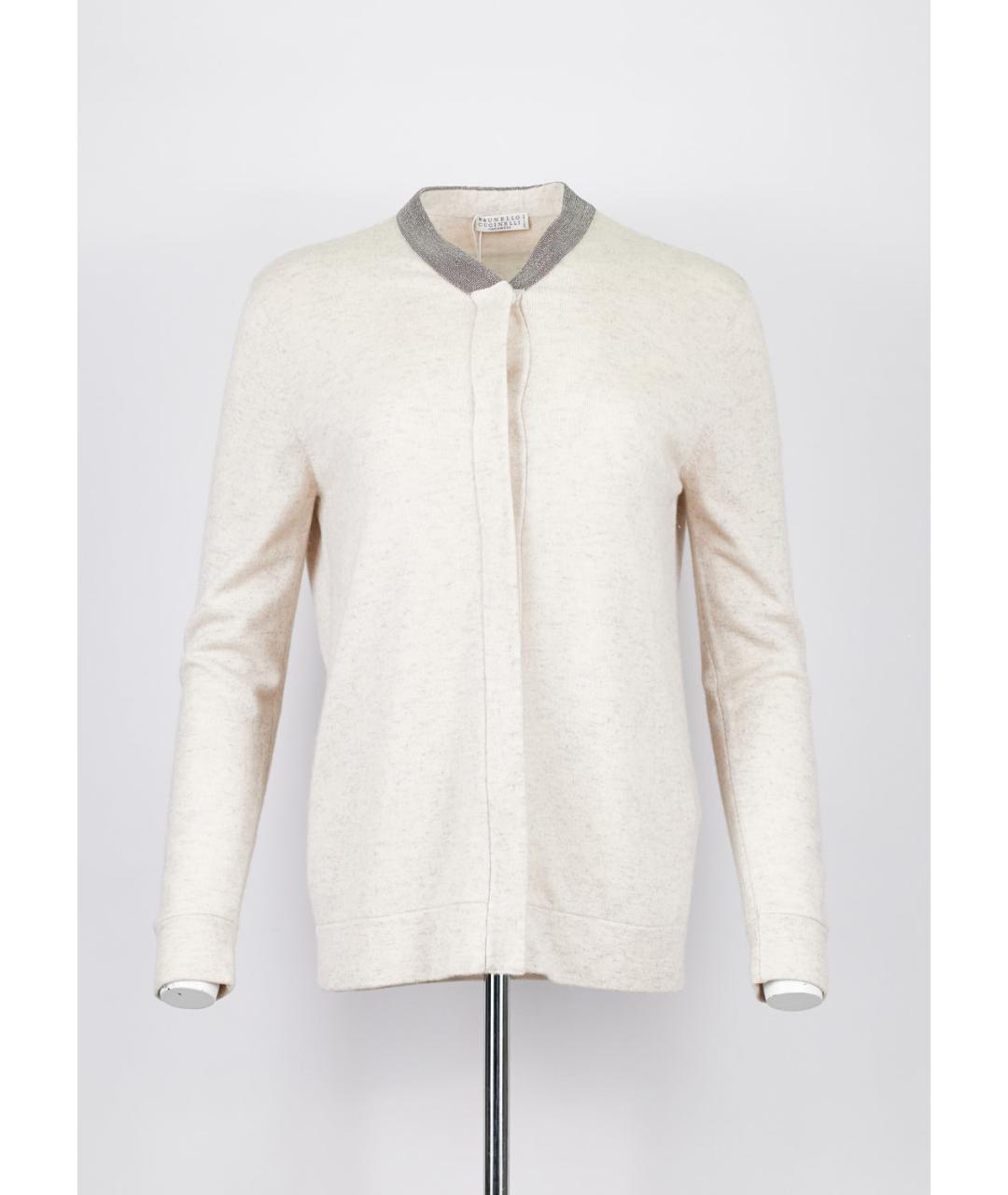 BRUNELLO CUCINELLI Белый кашемировый кардиган, фото 5