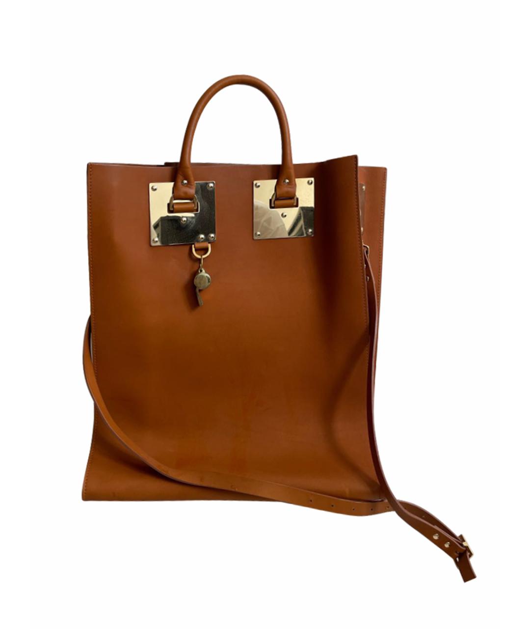 SOPHIE HULME Оранжевая кожаная сумка через плечо, фото 1