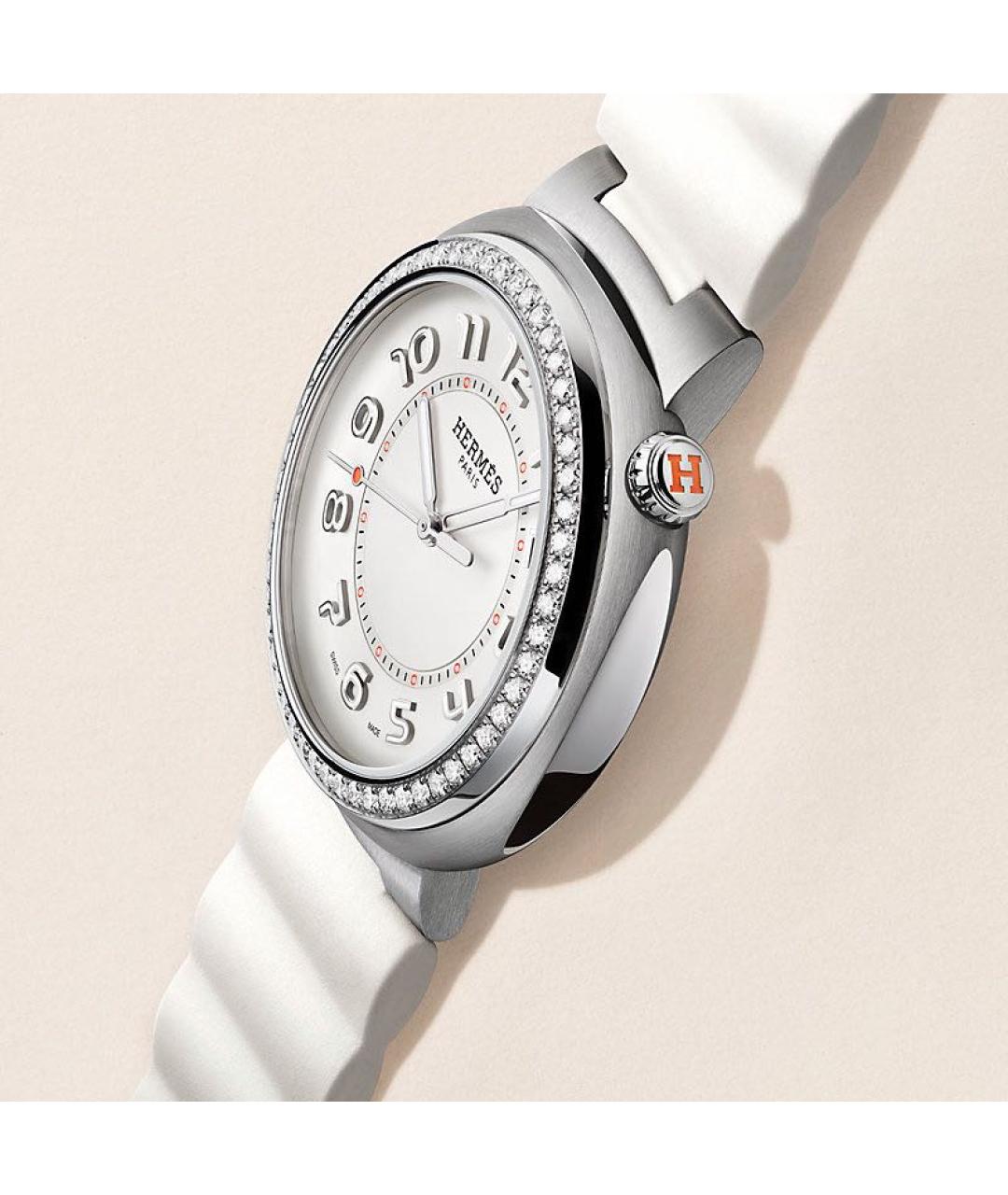 HERMES Серебряные металлические часы, фото 7
