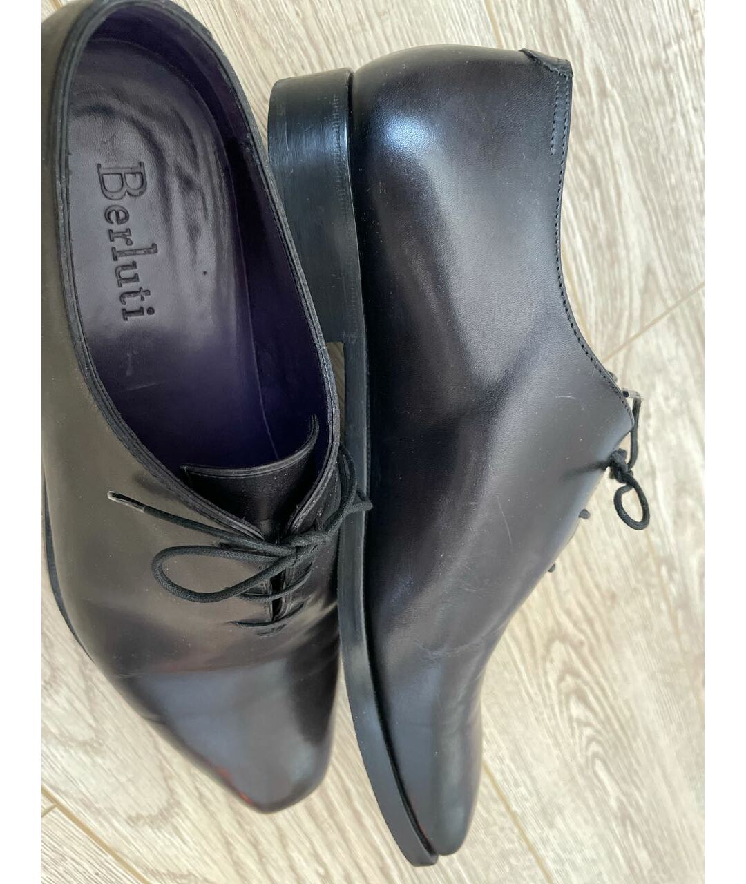 BERLUTI Черные кожаные туфли, фото 5