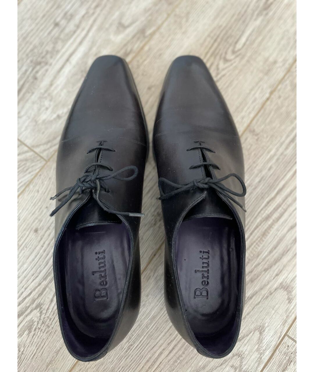 BERLUTI Черные кожаные туфли, фото 3