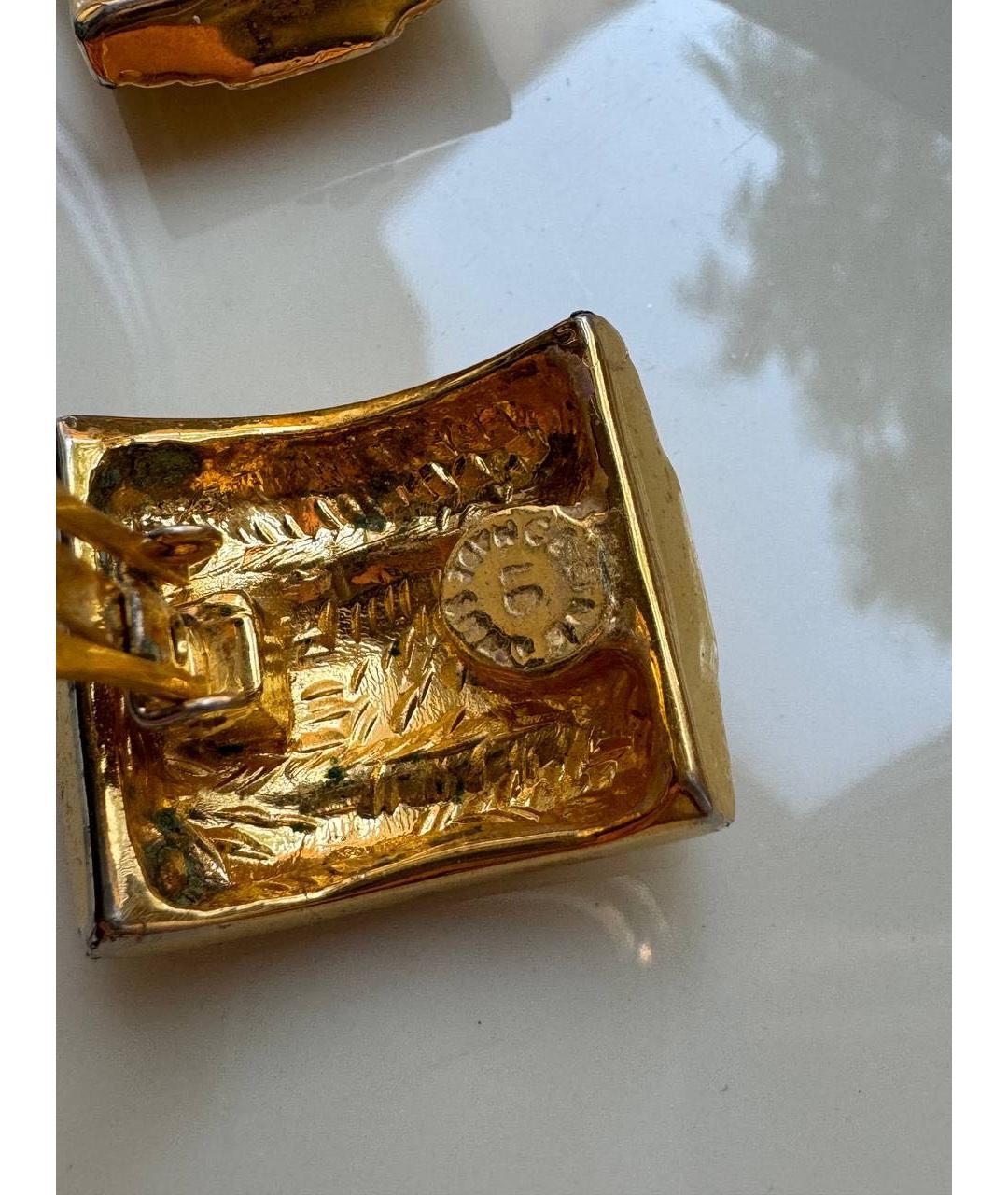 CELINE PRE-OWNED Золотые металлические клипсы, фото 2
