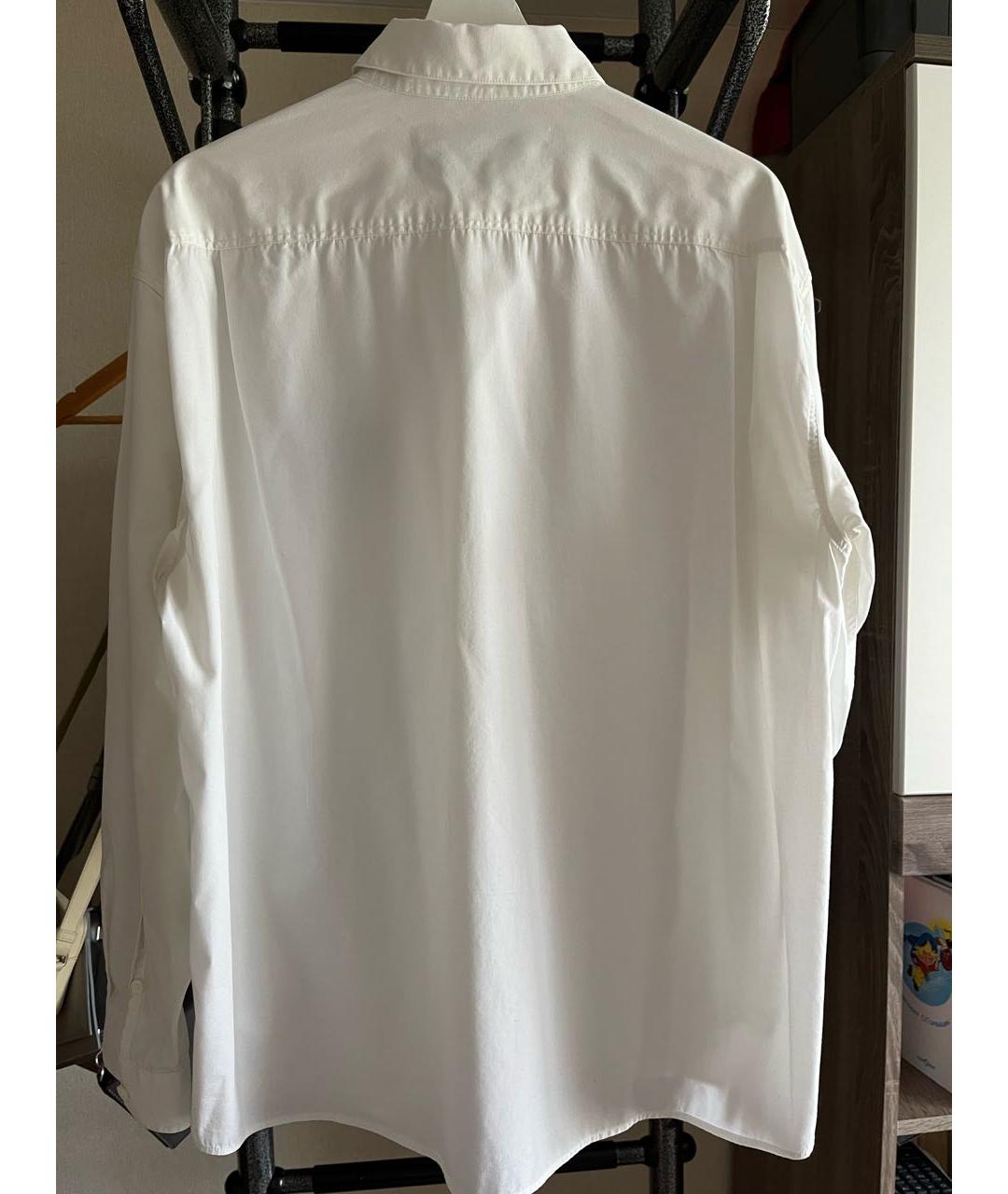 JACQUEMUS Белая хлопковая кэжуал рубашка, фото 3