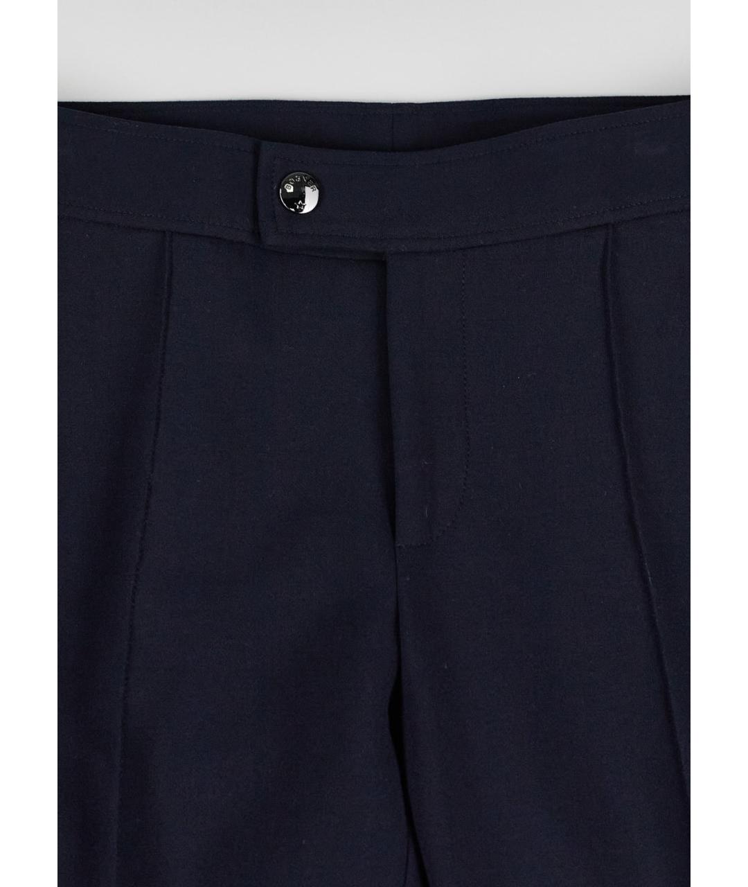 BOGNER Темно-синие полиэстеровые прямые брюки, фото 4