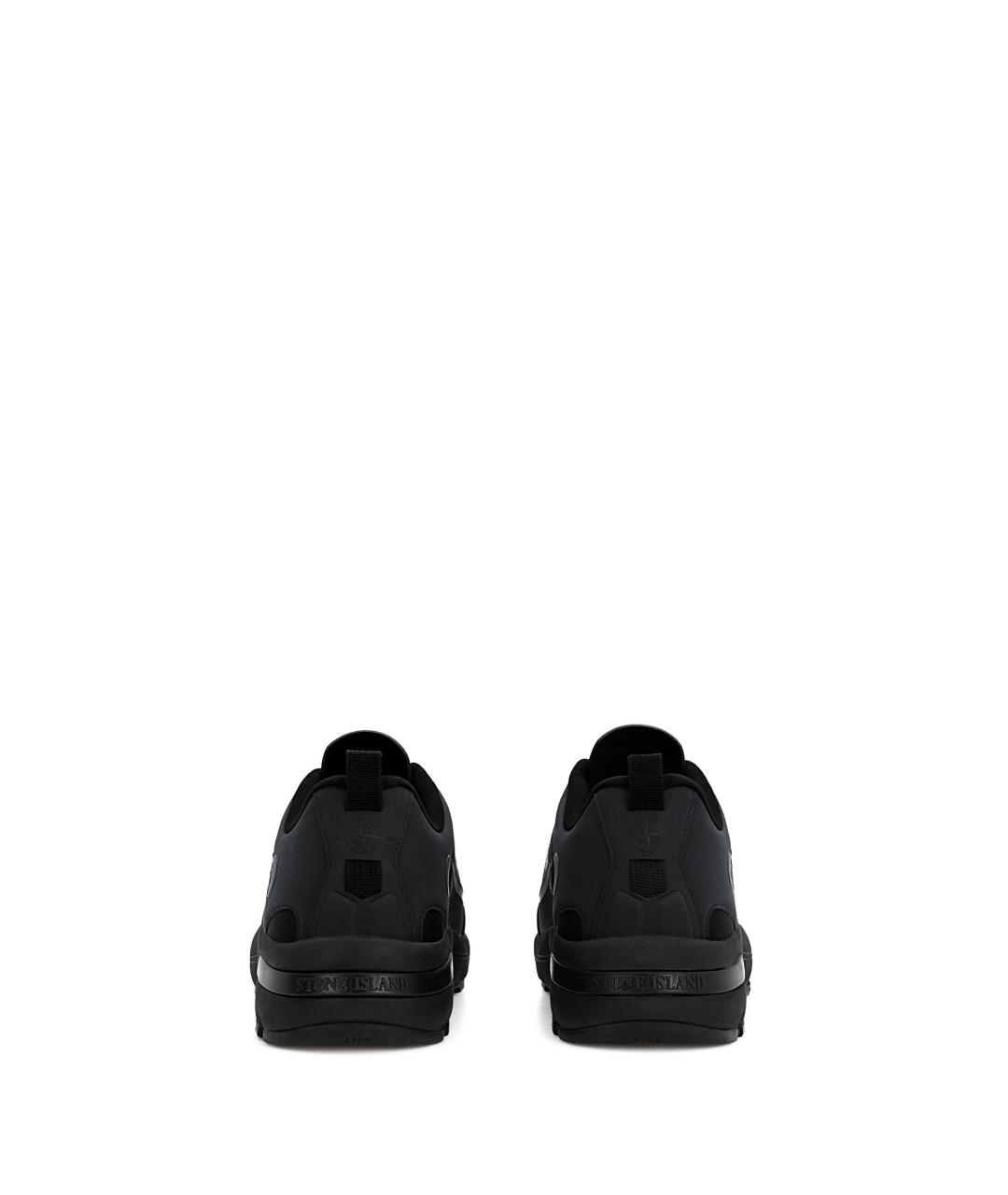 STONE ISLAND Черные низкие кроссовки / кеды, фото 3