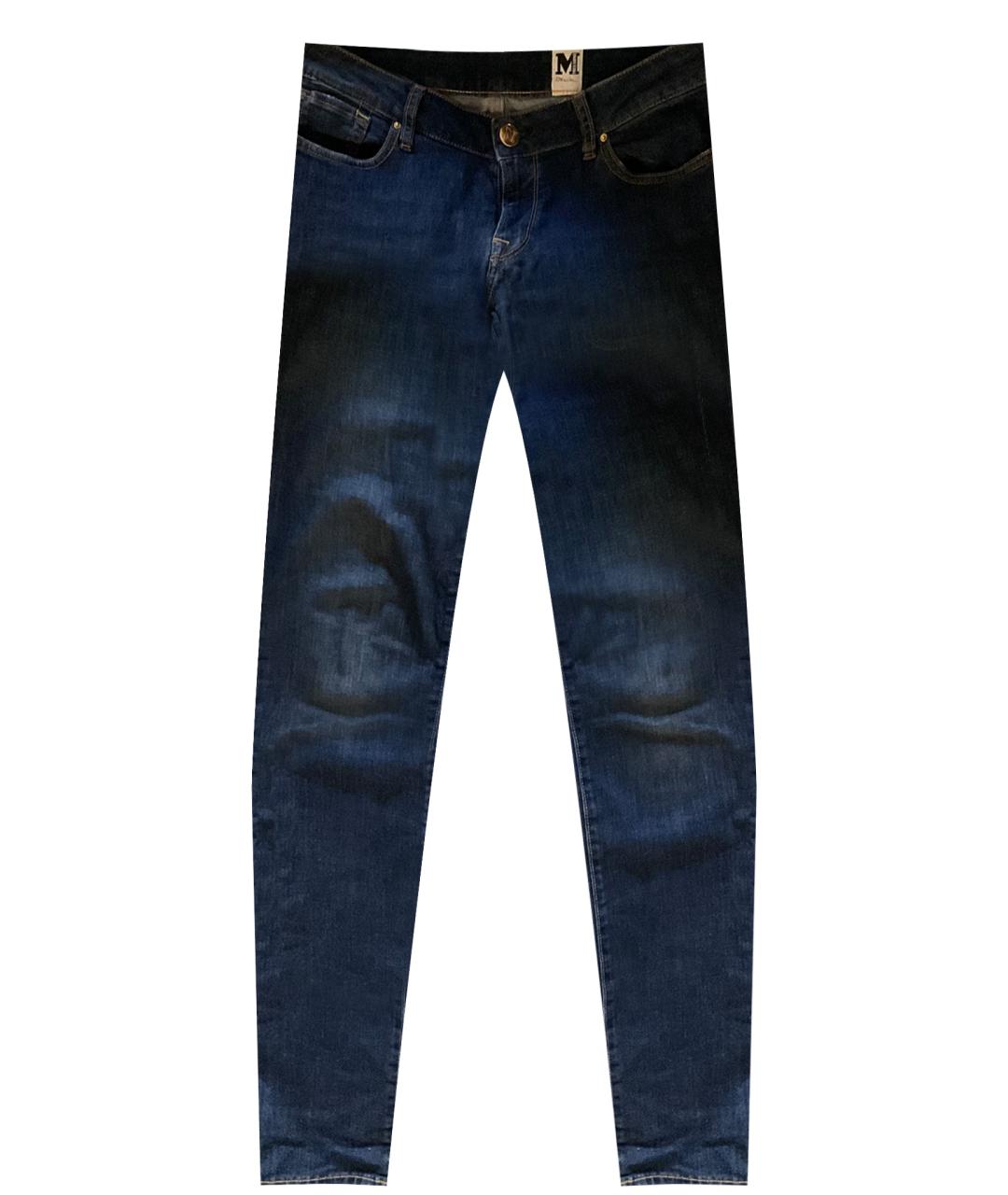 M MISSONI Синие хлопко-эластановые прямые джинсы, фото 1