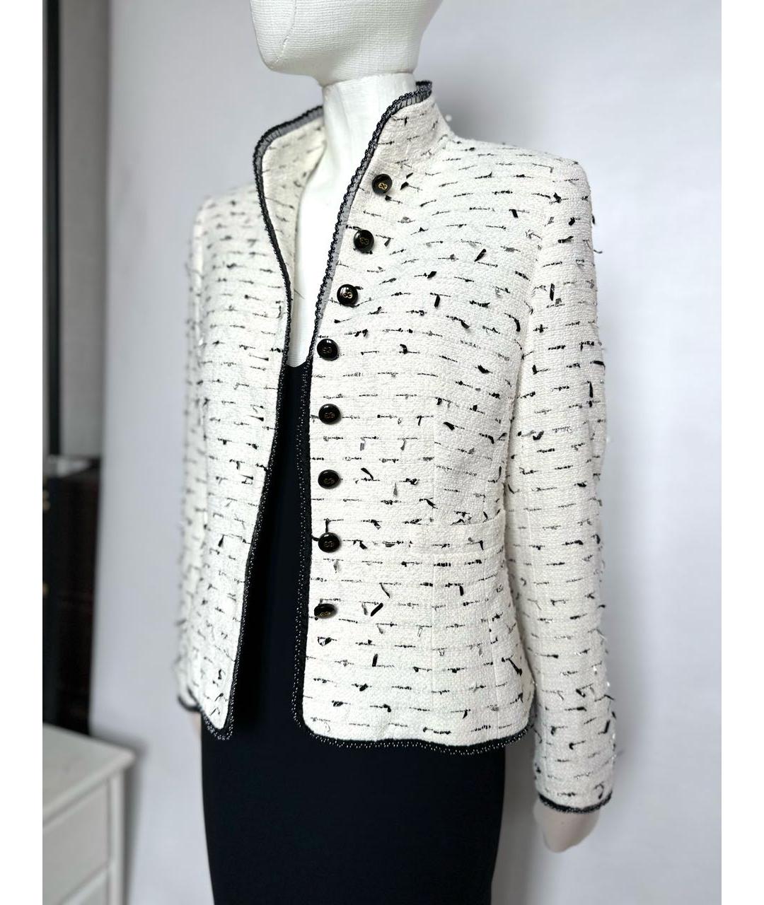 ESCADA Белый хлопковый жакет/пиджак, фото 5