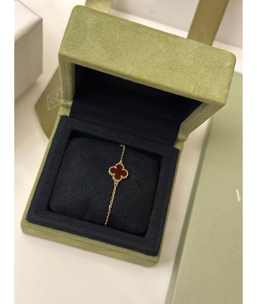 VAN CLEEF & ARPELS Бордовый браслет из розового золота, фото 2
