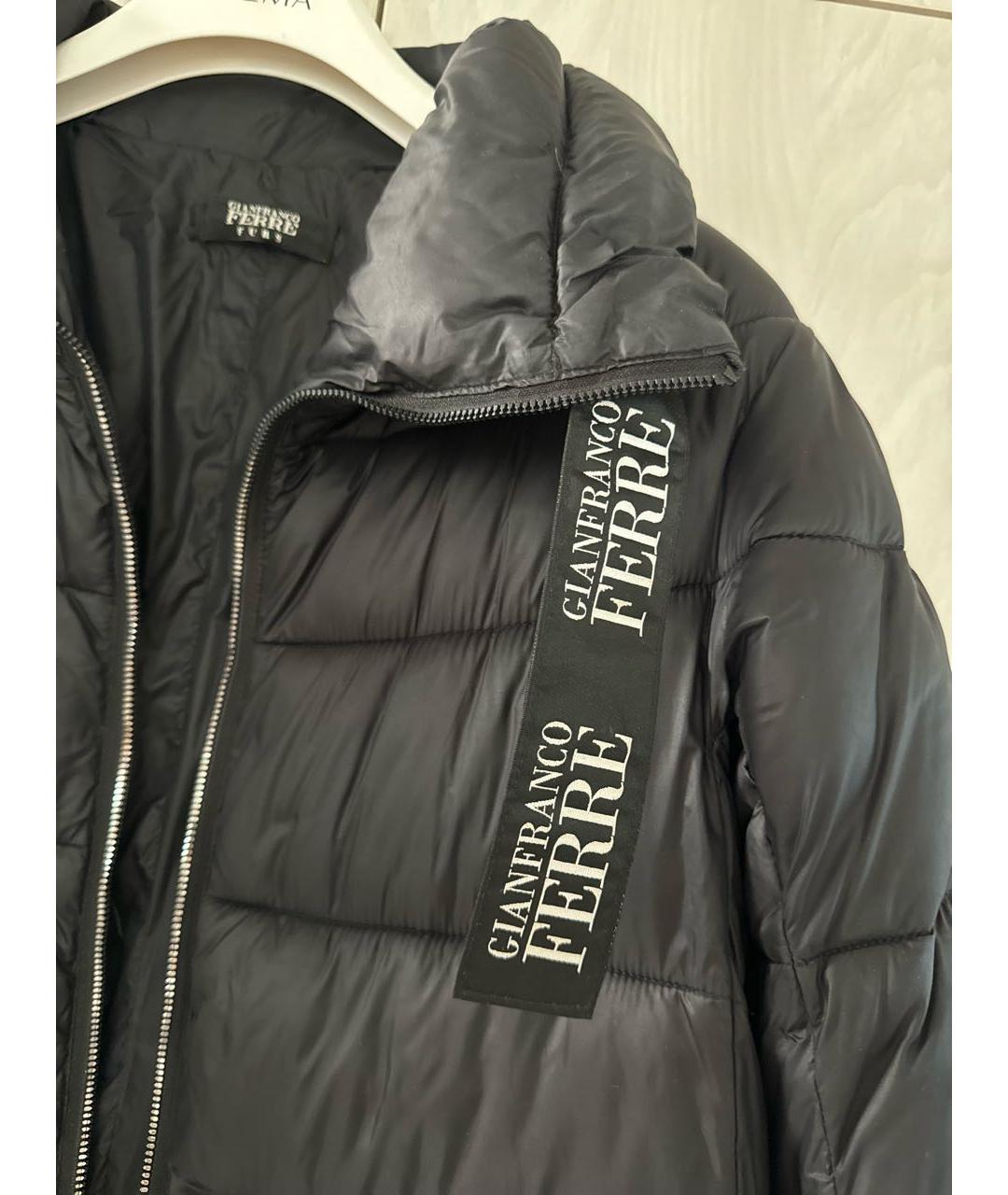 GIANFRANCO FERRE Черная полиамидовая куртка, фото 5