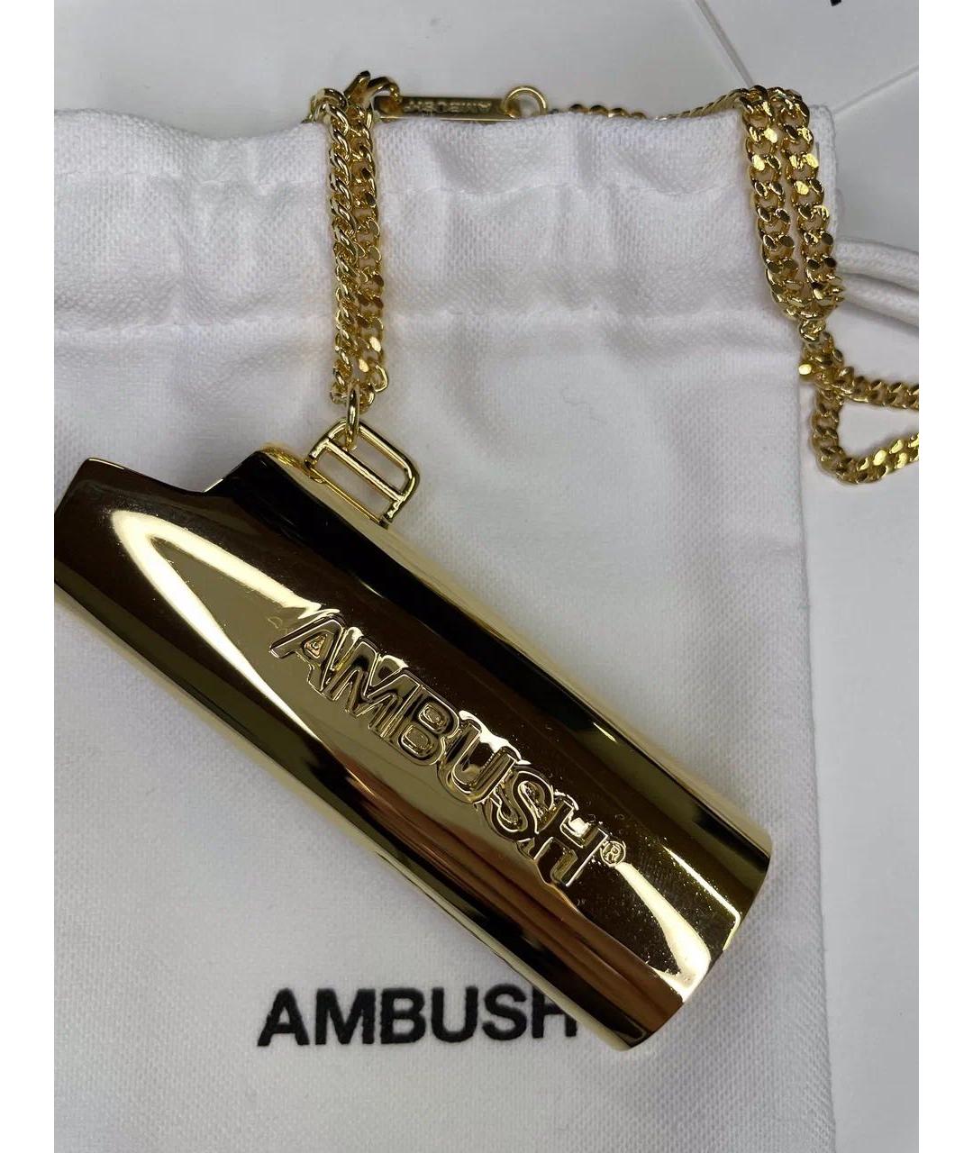 AMBUSH Золотая цепочка/подвеска, фото 3