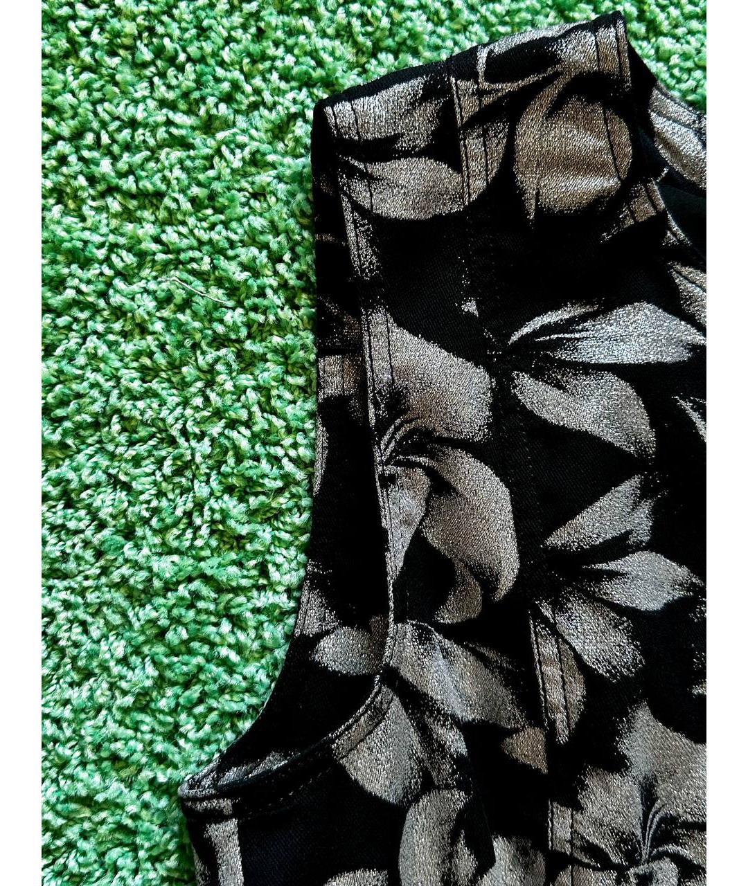 SPORTMAX Черное хлопковое коктейльное платье, фото 4