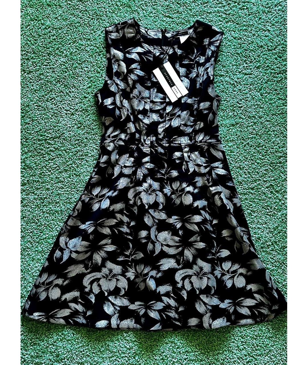 SPORTMAX Черное хлопковое коктейльное платье, фото 2