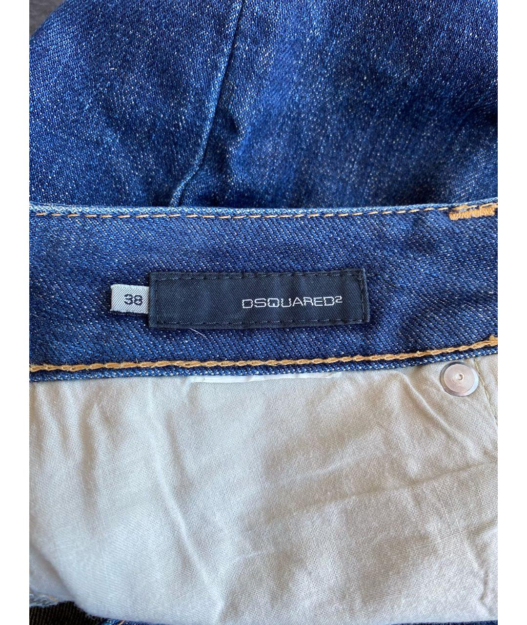 DSQUARED2 Темно-синие хлопковые шорты, фото 3