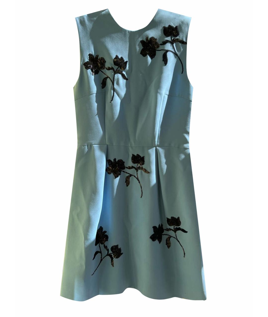 SPORTMAX Голубое полиэстеровое повседневное платье, фото 1